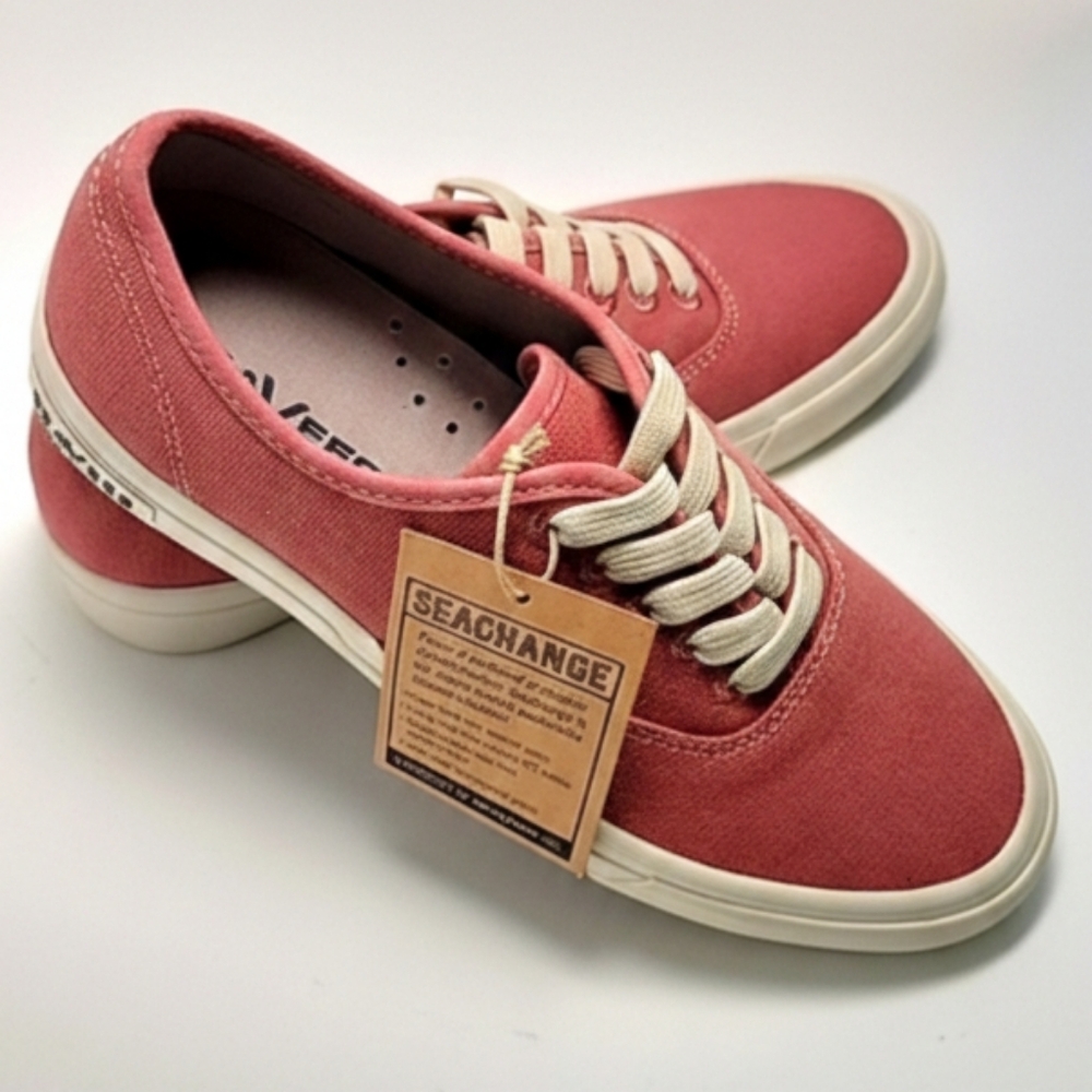 NWT SeaVees Legend Sneaker SeaChange Red Clay Sustainable Canvas Shoes 6
